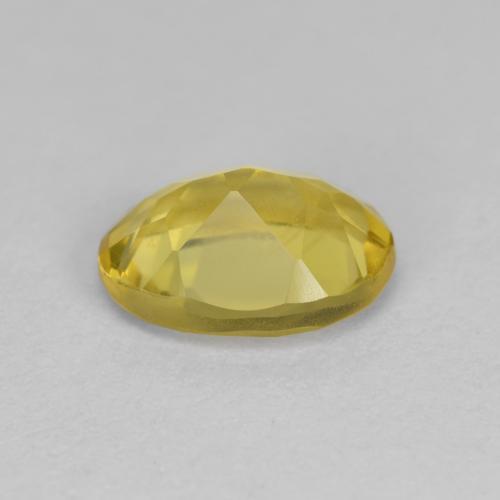 Berillo dorato naturale giallo da 1,21 ct, taglio ovale, VS