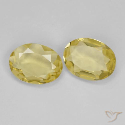 Gemme di Berillo dorato Giallo dorato chiaro naturale da 1.84 ct, Ovale, VVS-VS