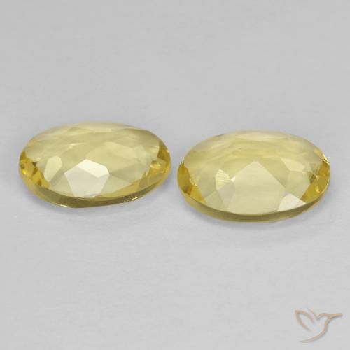 Gemme di Berillo dorato Giallo dorato chiaro naturale da 1.84 ct, Ovale, VVS-VS
