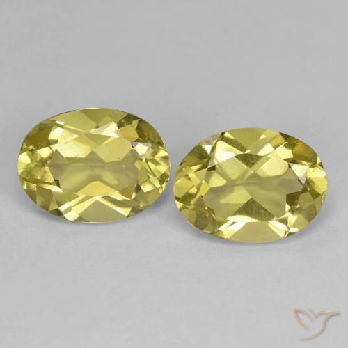 2.39ctw Naturale Giallo dorato chiaro Berillo dorato, Ovale, VS