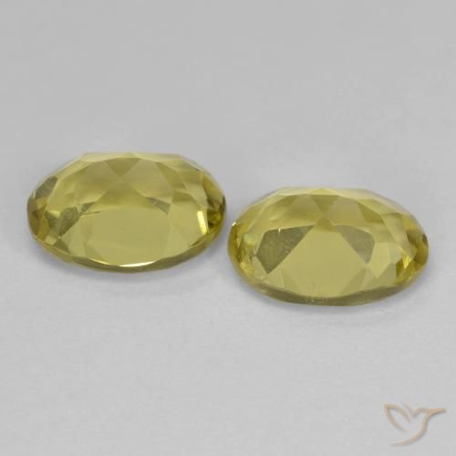 Gemme di Berillo dorato Giallo dorato chiaro naturale da 2.39 ct, Ovale, VS