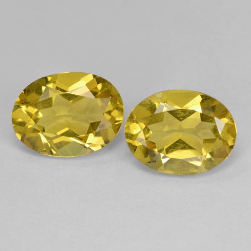 Gemme di Berillo dorato Oro chiaro naturale da 2.53 ct, Taglio ovale, VS