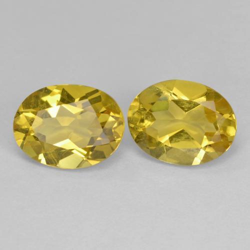 Gemme di Berillo dorato Oro chiaro naturale da 2.53 ct, Taglio ovale, VS