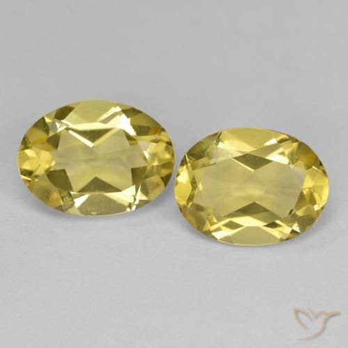 2.34ctw Naturale Giallo d'autunno Berillo dorato, Ovale, VVS-VS