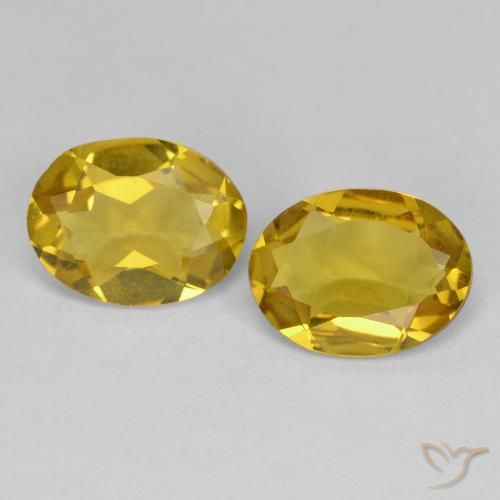 1.96ctw Naturale Giallo intenso Berillo dorato, Ovale, VS