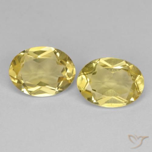 2.19ctw Naturale Giallo chiaro Berillo dorato, Ovale, VS
