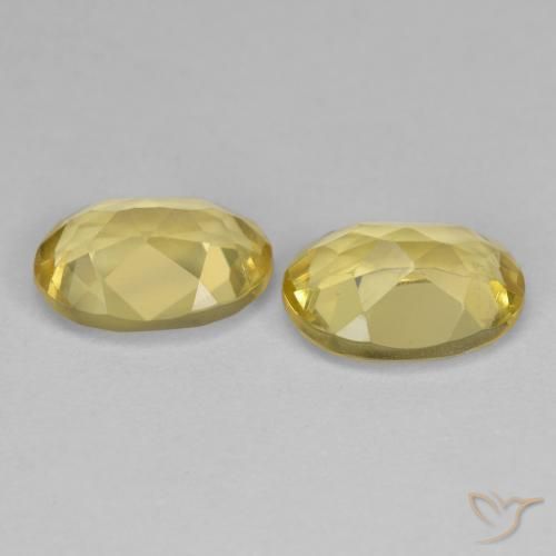 Gemme di Berillo dorato Giallo chiaro naturale da 2.19 ct, Ovale, VS