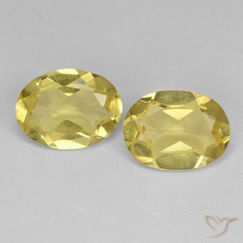 2.04ctw Naturale Giallo dorato chiaro Berillo dorato, Ovale, VS