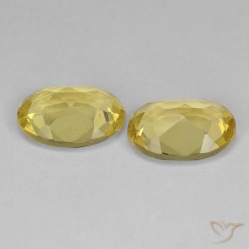 Gemme di Berillo dorato Giallo dorato chiaro naturale da 2.04 ct, Ovale, VS