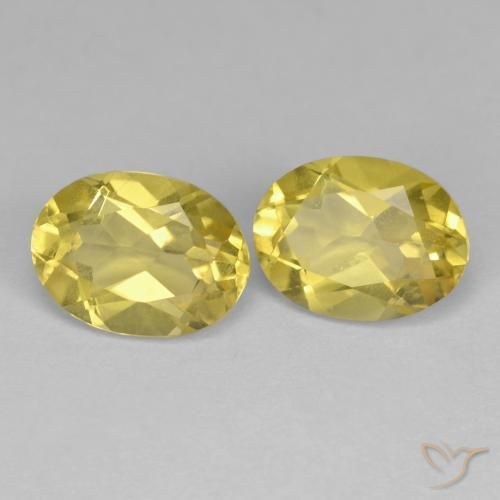 Gemme di Berillo dorato Giallo morbido naturale da 2.35 ct, Ovale, VS