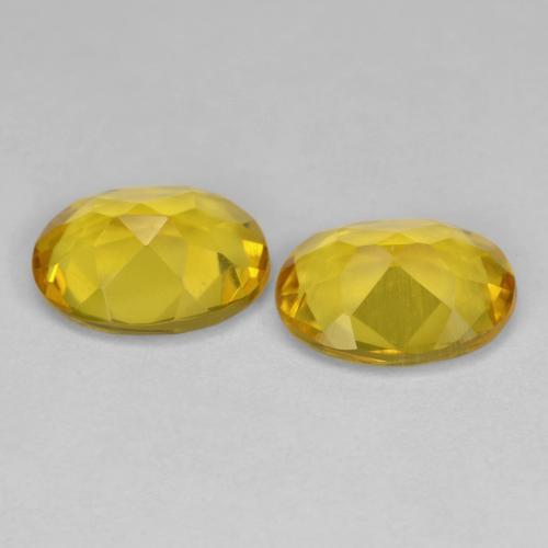 Gemme di Berillo dorato Giallo medio naturale da 2.12 ct, Taglio ovale, VS