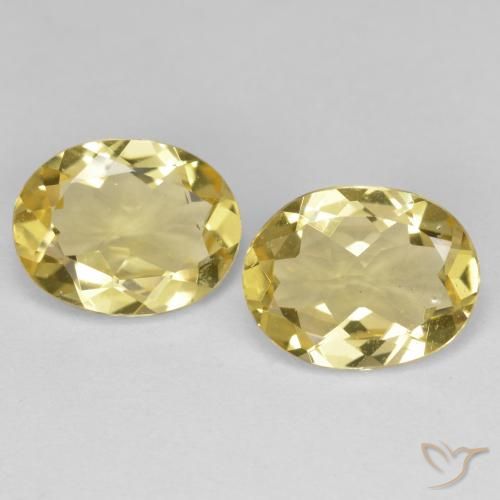 3.95ctw Naturale Giallo medio-chiaro Berillo dorato, Ovale, VVS