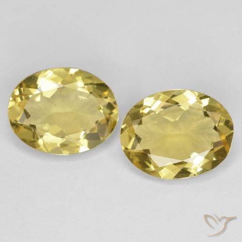 3.70ctw Naturale Giallo Toscana Berillo dorato, Ovale, VVS-VS