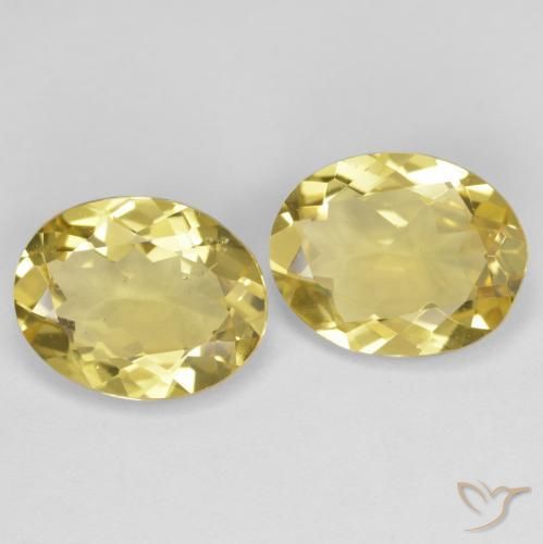 Gemme di Berillo dorato Giallo Toscana naturale da 3.70 ct, Ovale, VVS-VS