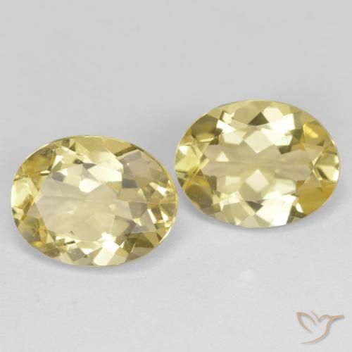 Gemme di Berillo dorato Giallo Toscana naturale da 4.36 ct, Ovale, VVS-VS