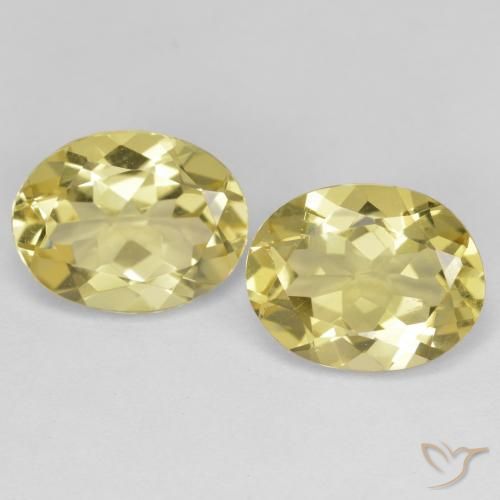 4.61ctw Naturale Giallo medio-chiaro Berillo dorato, Ovale, VVS-VS