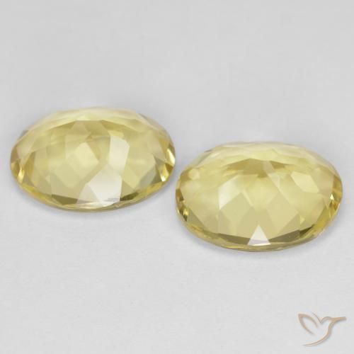 Gemme di Berillo dorato Giallo medio-chiaro naturale da 4.61 ct, Ovale, VVS-VS