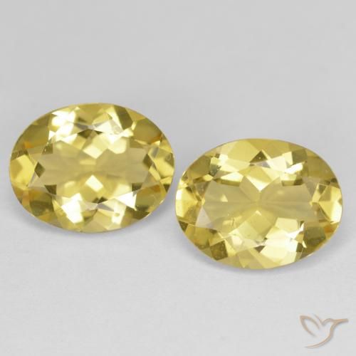 Berillo dorato naturale giallo da 4,49 ct, taglio ovale, VS