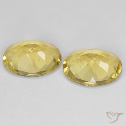 Berillo dorato naturale giallo da 4,49 ct, taglio ovale, VS