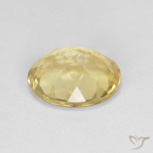 Berillo dorato Giallo medio naturale da 2.76 ct, Ovale, VVS-VS