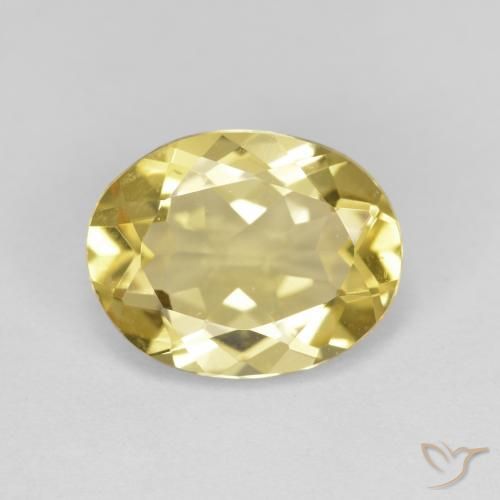 2.46ct Naturale Giallo Toscana Berillo dorato, Ovale, VVS