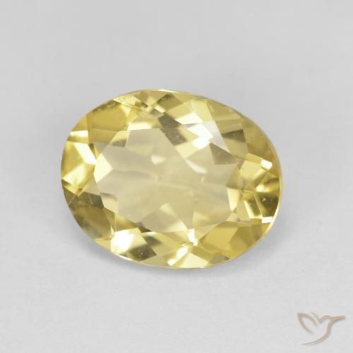 Berillo dorato Giallo Toscana naturale da 2.46 ct, Ovale, VVS