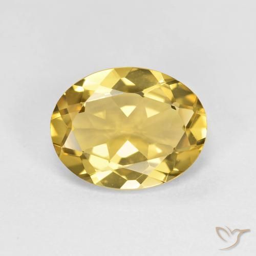 Berillo dorato Oro giallastro naturale da 1.91 ct, Taglio ovale, VVS-VS
