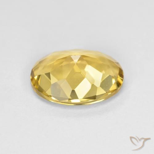 Berillo dorato Oro giallastro naturale da 1.91 ct, Taglio ovale, VVS-VS