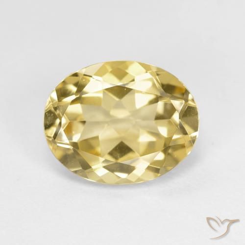 2.51ct Naturale Giallo dorato chiaro Berillo dorato, Ovale, VVS
