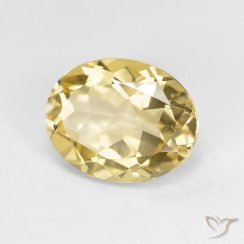 Berillo dorato Giallo dorato chiaro naturale da 2.51 ct, Ovale, VVS