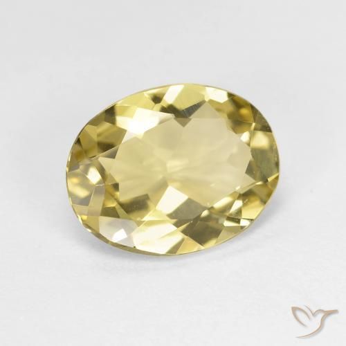 Berillo dorato Giallo Toscana naturale da 1.91 ct, Ovale, VVS