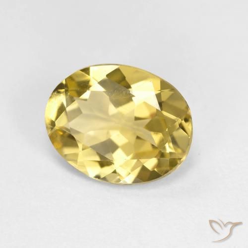 Berillo dorato Giallo chiaro naturale da 1.99 ct, Ovale, VVS-VS