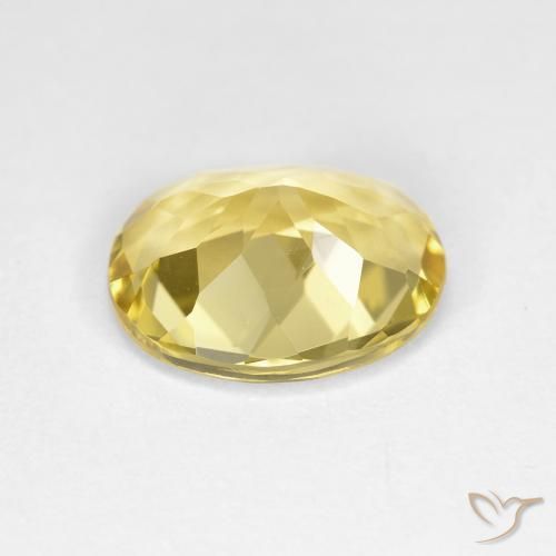 Berillo dorato Giallo Toscana naturale da 2.19 ct, Ovale, VVS-VS
