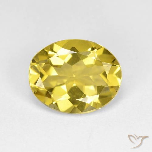 2.09ct Naturale Bombo Giallo Berillo dorato, Ovale, VVS-VS