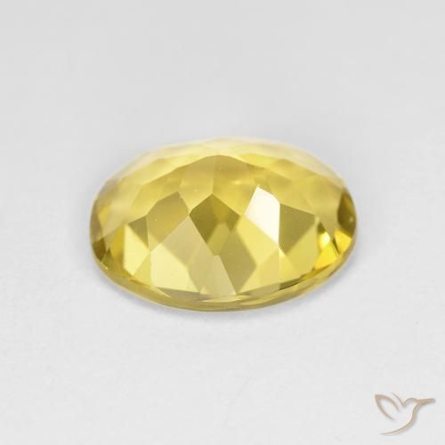 Berillo dorato Bombo Giallo naturale da 2.09 ct, Ovale, VVS-VS