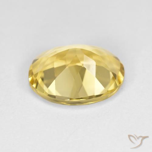 Berillo dorato Giallo chiaro naturale da 2.50 ct, Ovale, VVS-VS