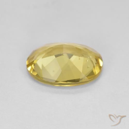 Berillo dorato Giallo medio naturale da 2.18 ct, Ovale, VS