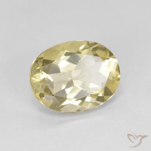 Berillo dorato Giallo chiaro naturale da 2.53 ct, Ovale, VVS