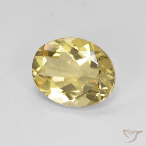 Berillo dorato Giallo chiaro naturale da 2.31 ct, Ovale, VVS