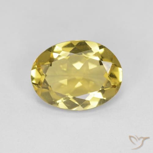 2.08ct Naturale Giallo medio Berillo dorato, Ovale, VVS