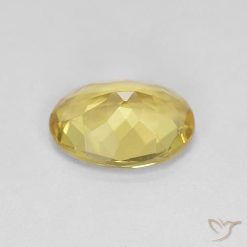 Berillo dorato Giallo medio naturale da 2.08 ct, Ovale, VVS