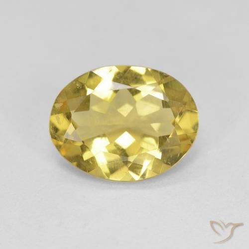 2.04ct Naturale Oro giallastro Berillo dorato, Ovale, VS