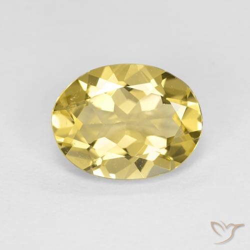 2.04ct Naturale Giallo dorato chiaro Berillo dorato, Ovale, VVS-VS