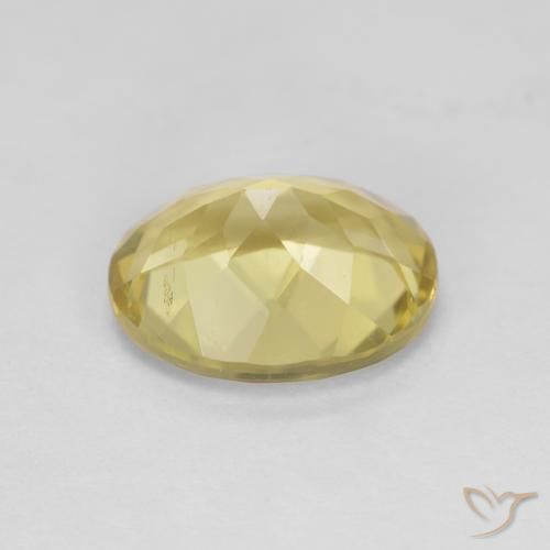Berillo dorato Giallo intenso naturale da 2.65 ct, Ovale, VVS-VS