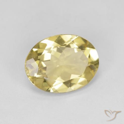 Berillo dorato Oro chiaro naturale da 2.18 ct, Ovale, VS