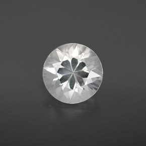 Goshenite naturale bianco da 3,11 ct, taglio rotondo, VS