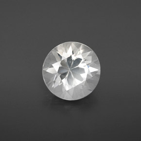 Goshenite naturale bianco da 3,11 ct, taglio rotondo, VS