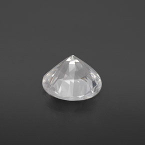 Goshenite naturale bianco da 3,18 ct, taglio rotondo, VVS-VS