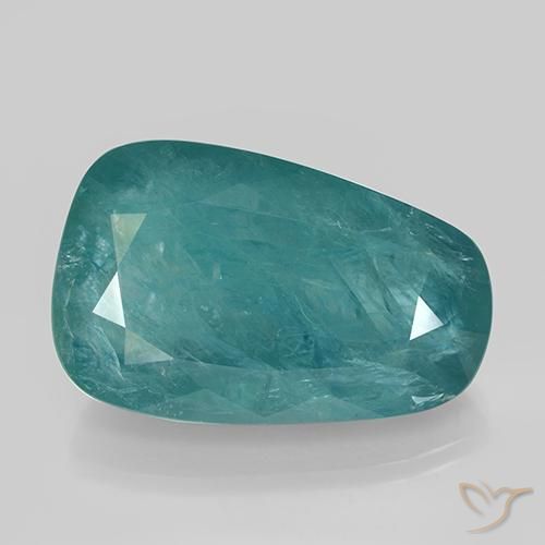 27.85ct Naturale Verde acqua scuro Grandidierite, Taglio a fantasia, SI