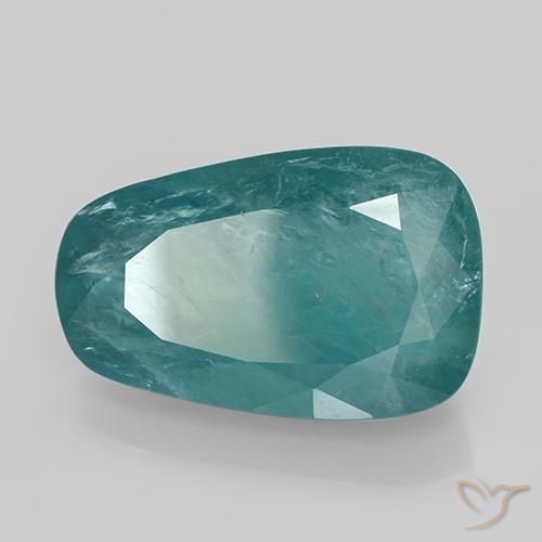 Grandidierite Verde acqua scuro naturale da 27.85 ct, Taglio a fantasia, SI